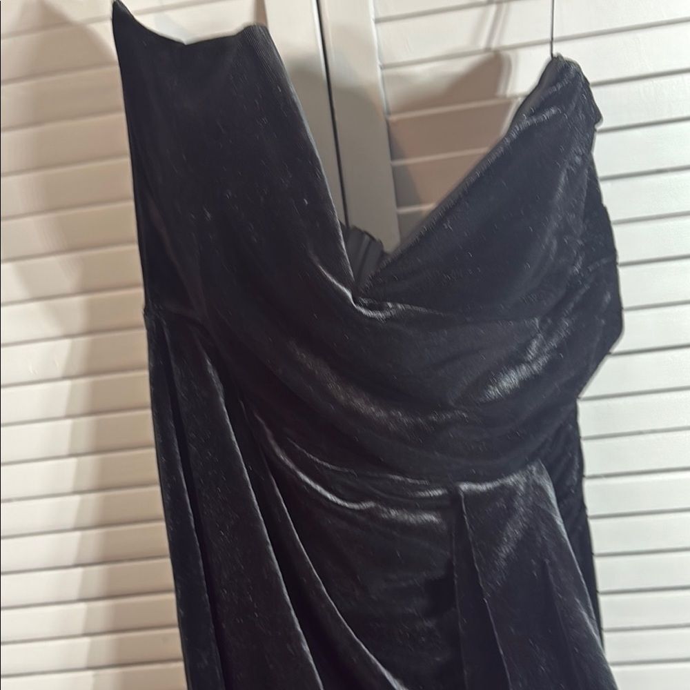 Fashion Nova Black Sequin Ruched Mini Dress - Picture 9 of 10